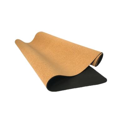 China Non-Slip Recycle Tape Yoga Friendly Custom Made Natural Premium The Big Logo Cork Yoga Mat For Hot Organic Biodegradable Sustainable Eco for sale