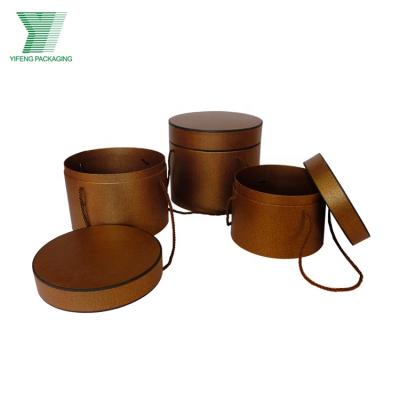 China Newest Materials YI Feng Round Round Gift Box Packing Florist Flower Round Packing Box for sale