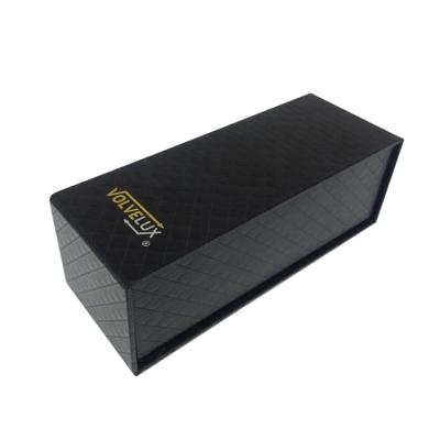 China Recyclable Hot Sales Black Fancy Rigid Paper Boxes Necklace Packaging Custom Hot Stamping Magnetic Logo Closure Box Jewelry Packaging Box for sale