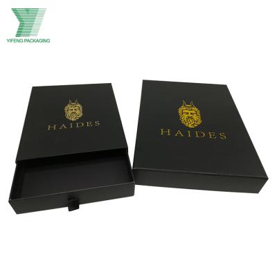 China Handmade Luxury Cardboard Packaging Rigid Cardboard Drawer Gift Boxes With Ribbon Handle Drawer Packaging Boxes With Logo for sale