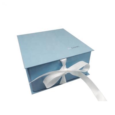 China Handmade High End Luxury Foldable Foldable Paper Flat Folded Gift Box With Magnetic for sale