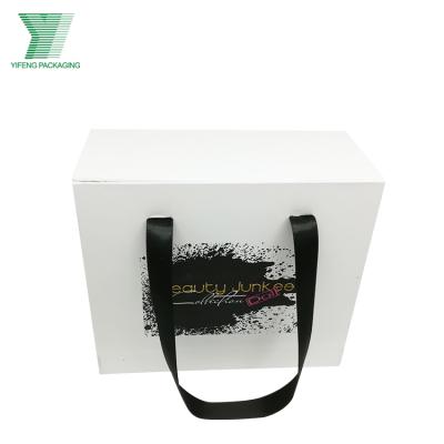 China Wholesale Recyclable Custom Logo Premium Luxury Cardboard Paper Gift Wig Hair Extension Magnetic Packaging Box With Ribbon Handle for sale