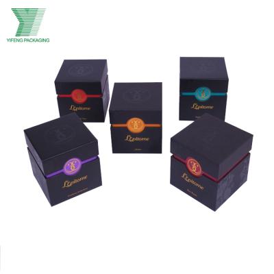 China Recycled Materials Candle Box Packaging Luxury Gift Box Customized Lid And Base Cardboard Packaging Logo Printing Gift Paper Box for sale