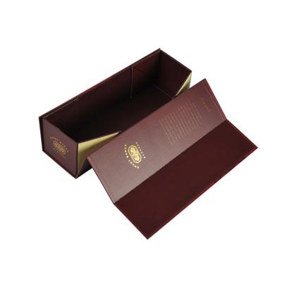 China YI Feng Handmade Unique Custom Customized Rigid Folding 500mi Wine Box With Magnetic Closure Paper Box China Supplier for sale