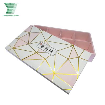 China 2020 Luxury Hotel Handmade Chocolate Packing Boxes With Logo Sweet Chocolate Packing Box Custom Pink Paper Box With Dividers for sale