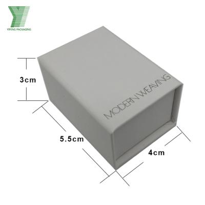 China High Quality Materials Logo Paper Custom Earring Cufflink Paper Box Recycled Color Cardboard Jewelry Packaging Box With Sponge for sale