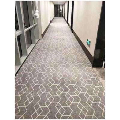 China Custom Made Polyester Fireproof Hotel Lobby 3d Washable Printed Corridor Stair Hallway Non-Slip Runner Carpet Rolls Cover for sale