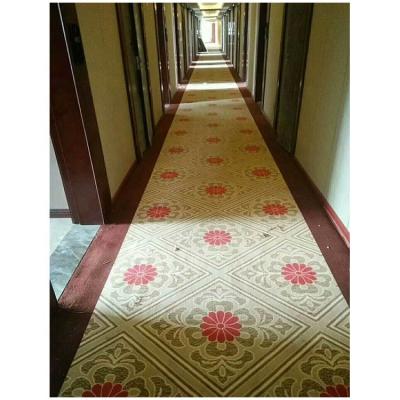 China Washable Anti Slip Polyester Floor Carpet Rolls Hallway Rug Floor Cover Runner Hallway Runner Covers With Canvas Backing for sale