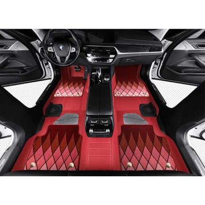 China Custom Logo Car Floor Mats Printed 4 Pieces Wholesale Washable for sale