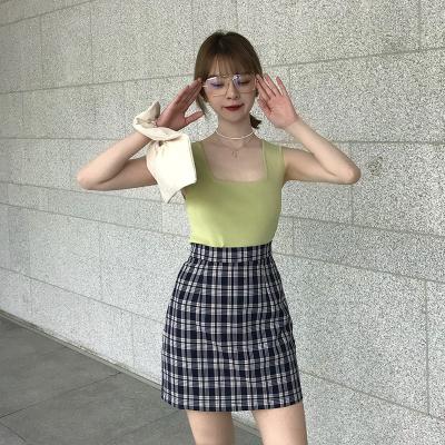 China Anti-wrinkle vest knit sweater spring and new summer Korean bottom shirt small sleeveless bridle knit sweater vest for sale