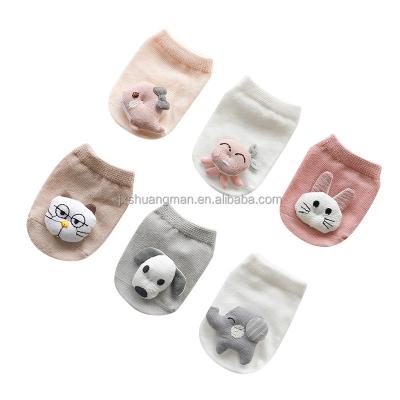 China COMMON Spring Non-slip Baby Socks 0-1-3 Year Old And New Summer Stereoscopic Animal Cartoon for sale