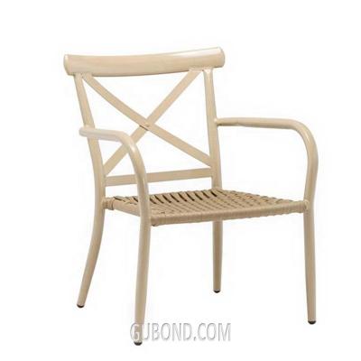 China GP104 Modern Event Banquet Furniture Cross Back Chair With Rope Seat for sale