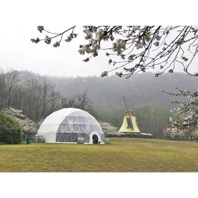 China Fireproof/snow and wind resistant/UV resistant/tear resistant 300 people suit party geodesic dome tent for restaurant, large tents for outdoor events waterproof for sale