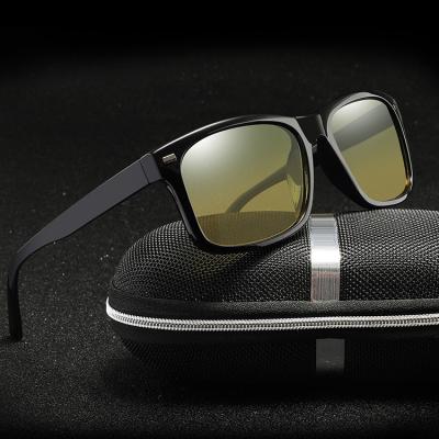 China Fashion Sunglasses Wholesale Custom Logo High Quality UV400 Polarized Sunglasses 2021 Man Night Driving Glasses for sale