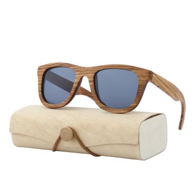 China 2021 hot selling product wooden frame sunglasses women's black wood frame sunglasses women's wholesale designer glass fashion sunglasses for sale