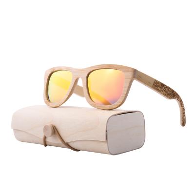 China Fashion Sunglasses Amazon Best Sellers CE Certificate Hot Selling Blue Light Blocking Glass Custom Wooden Sunglasses Bamboo Sunglasses for sale