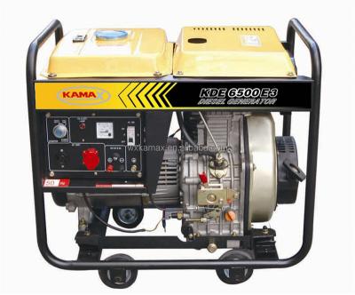 China electric start diesel generator 5kva KDE6500E3 for sale