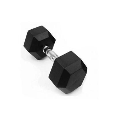 China Popular Dumbbell Hex Dumbbell Hex Dumbbell Rubber Covered Rubber Coated For Gym Club Or Home Use Dumbbell for sale