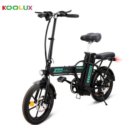 China KOOLUX Zhejiang steel cheap price made 16 inch fat tire e-bike 250W 25KM/H pneumatic ebike electric bike for adults for sale