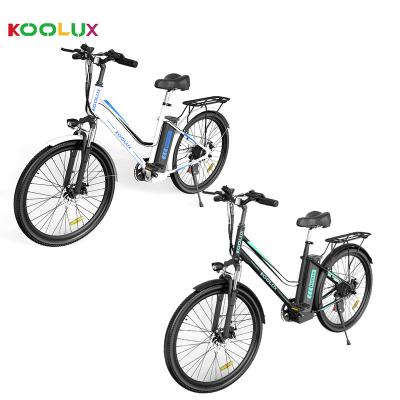 China Cheap 7 Speed ​​250w 26 Battery EU Stock 60-80km Aluminum Alloy KOOLUX USA New Inch e Bike Long Range Road Electric Bike Electric Mountain Bike for sale