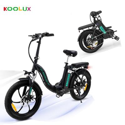 China Aluminum Alloy KOOLUX China Factory City Mountain All Terrain Bike 11.2AH 250W Electric Foldable Bike 20 Inch Electric Dirt Bikes For Adults for sale