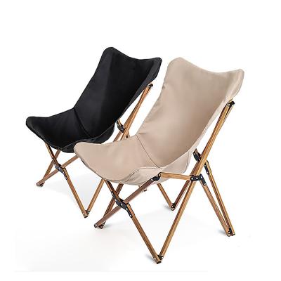 China Lightweight Lazy Folding Butterfly Chair Leisure Chair Portable Living Room Furniture Lazy Camping Chairs for sale