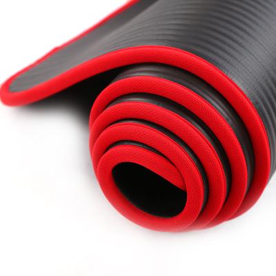 China 2022 Custom Non-slip Waterproof Washable Durable Non-Slip Yoga Mat 10mm NBR Thick Gym Home Instruction Exercise High Quality for sale