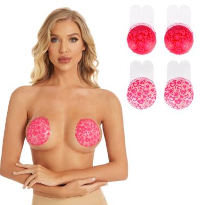 China QUICK DRY Reusable Nipple Cover Silicone Round Shape Nipple Cover Breathable Bra for sale