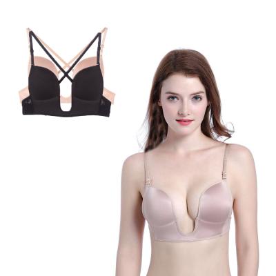 China Clear Sheer Plunge Bra QUICK DRY Invisible Best Bra Invisible Bra for sale