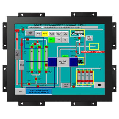 China Industrial metal case open frame lcd display 12 inch frameless touch screen monitor for sale