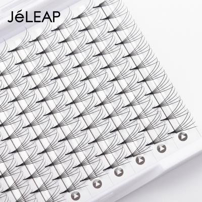 China Natural Long Pointed Base Pre Made 5D 0.10 D 12mm Lash Extension Premade Volume Tapered Fans Eyelash Extension for sale