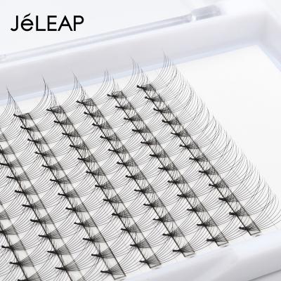 China PBT Long Natural Korean Black Pre Made Tapered Lick 8D 0.05 0.07 C cc D Dual Density 12mm Curls Long Rod Premade Volume Fans Eyelash Extension for sale