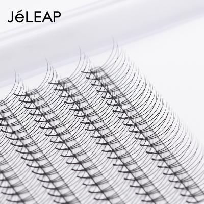 China Long Fan Stable 8-18mm Double Density PBT 0.10 Korean C cc D Dual Density Pointed Tapered Fan Lick Pre Fanned Volume False Eyelash Extension for sale