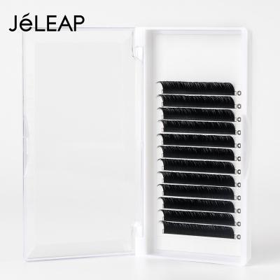 China 0.15 D Loop 12mm Split Tip Gray Color Eyelash Extension Fluffy Flat Eyelash Extensions Korean-Eyelash Extensions for sale