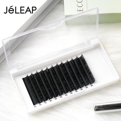 China Private Label Eyelash Extensions 0.15 D Flat Fluffy Gray Split Tip Curl 12mm Eyelash Extensions-Wholesale Premium Tray for sale