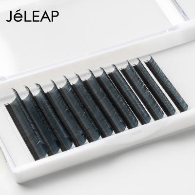 China 0.15 D 0.15 D Curl Mix Length 7mm Tip Flat Blue Flat Split Eyelash 15mm Fluffy Natural Soft Gray Long Lasting Tip Extension for sale