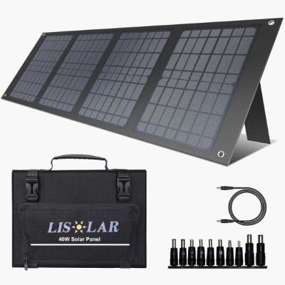 China 40W Portable Solar Panel Handbag For Camping Self Driving Trips Trekking for sale