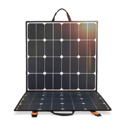 China DC USB TYPE C Foldable Solar Charger Portable 100W Foldable Solar Panel For Power Station for sale