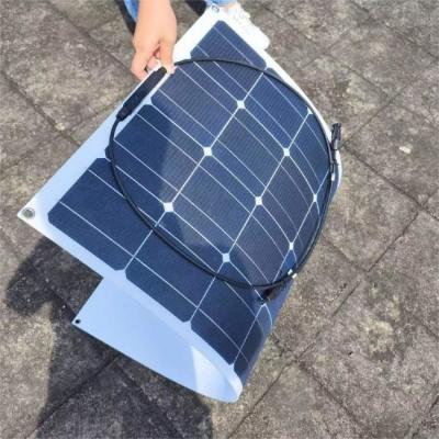 China Painéis Solares Flexíveis de 100W Painéis Solares Portáteis Monocristalinos de Acampamento Personalizados à venda