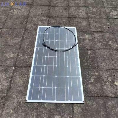 China ETFE PET Monocrystalline Flexible Solar Panel Module 100W Bendable for sale