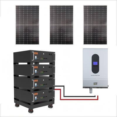 China 51.2V 10KWH/20KWH LFP Rack-Mounted Solar Energy Storage System Capacity 400A 48V 200Ah for sale