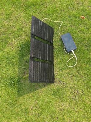 China Compact 3-Foldable Solar Charger With Customized Waterproof Polyester Bag for sale