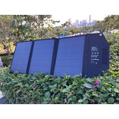 China 6-8 Hours Charging Time Foldable Camping Briefcase Solar Charger With Monocrystalline Silicon Solar Panel for sale