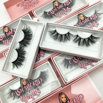 China Eyes made big and beautiful wholesale full strip lashes custom private label 3d 25mm mink eyelash lashes boxes fluffy for sale