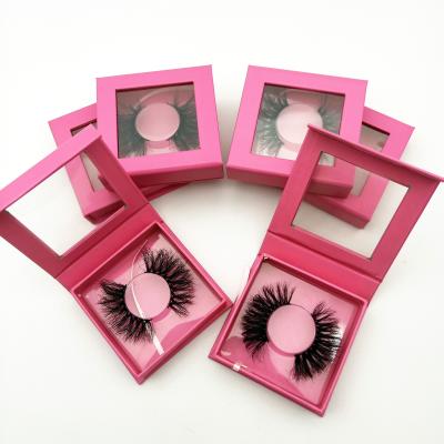 China Big and Beautiful Made Eyes 25mm 8d Mink Eyelashes Vendor Luxury 30mm Mink Lashes Custom Pure Color Fluffy Eyelash Packaging Box for sale