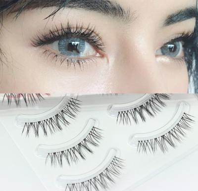 China Make the eyes look big and beautiful he60173a 5 Pairs Thickening False Eyelashes Eyelashes Student Natural Short Style for sale