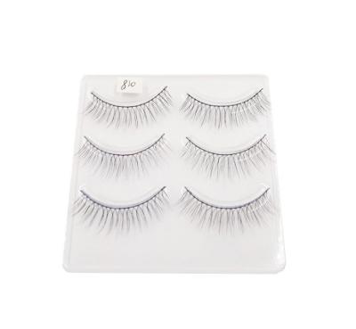 China Make the eyes look big and beautiful he60417a hand-edged false eyelashes three pairs of 018 long natural lashes eyelashes for sale