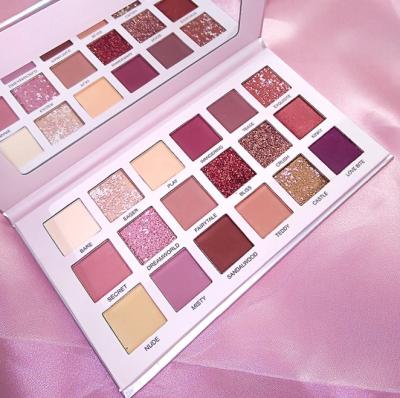 China Bright Colors Shining He40048a Makeup Products 18 Colors Multicolor Eyeshadow Palette Private Label for sale