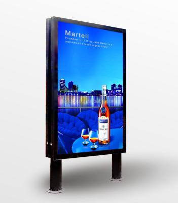 China light frame tempered glass panel illuminated advertising boards standing light box rectangle for sale