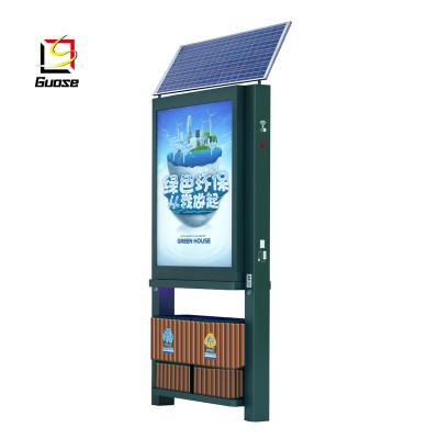 China Waiting Room Guose Bin Outdoor Solar Reversible Advertising Light Box for sale